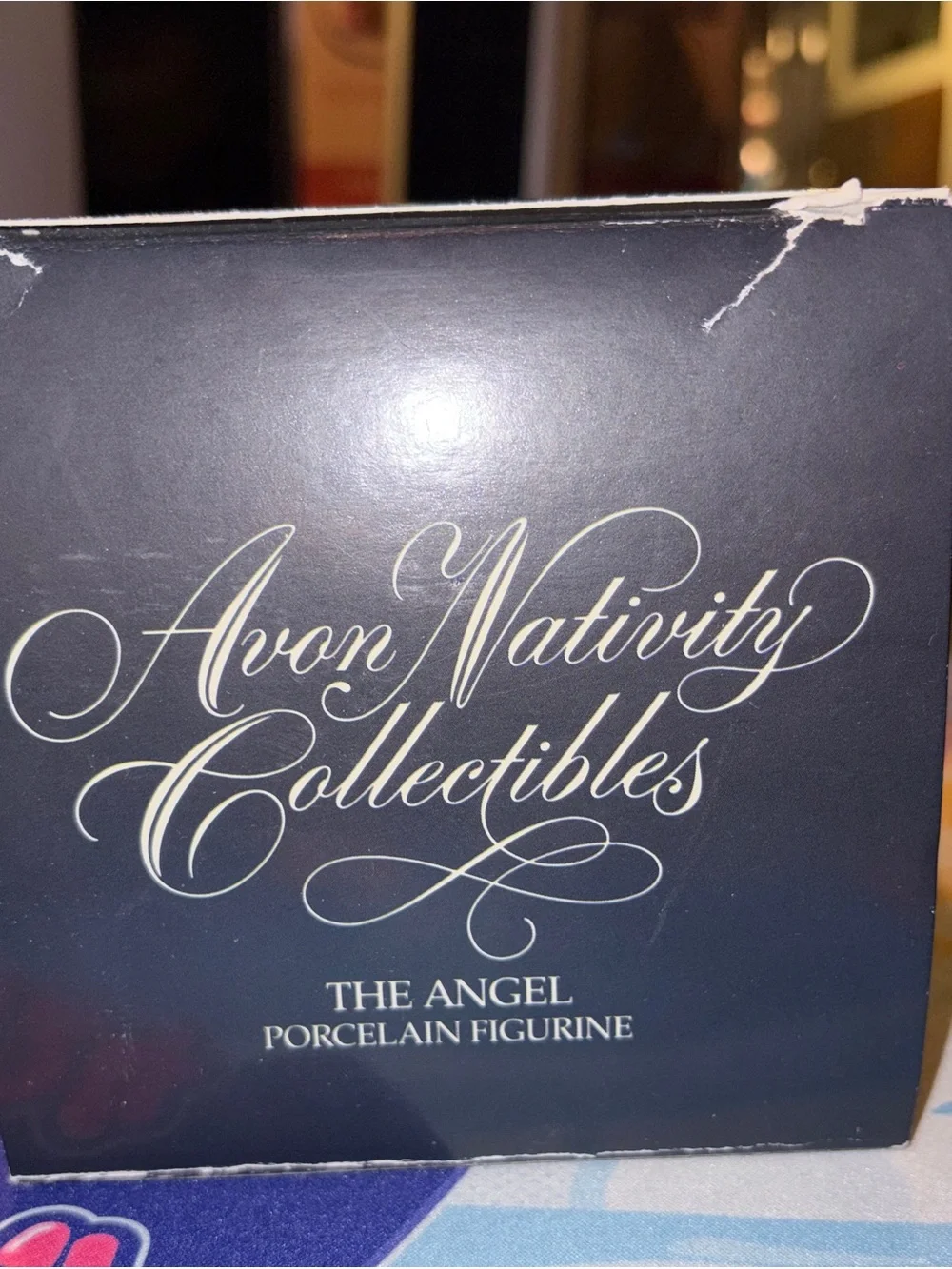 Avon Nativity Collectibles The Hanging Angel Figurine Vtg 1985 w/box Excellent